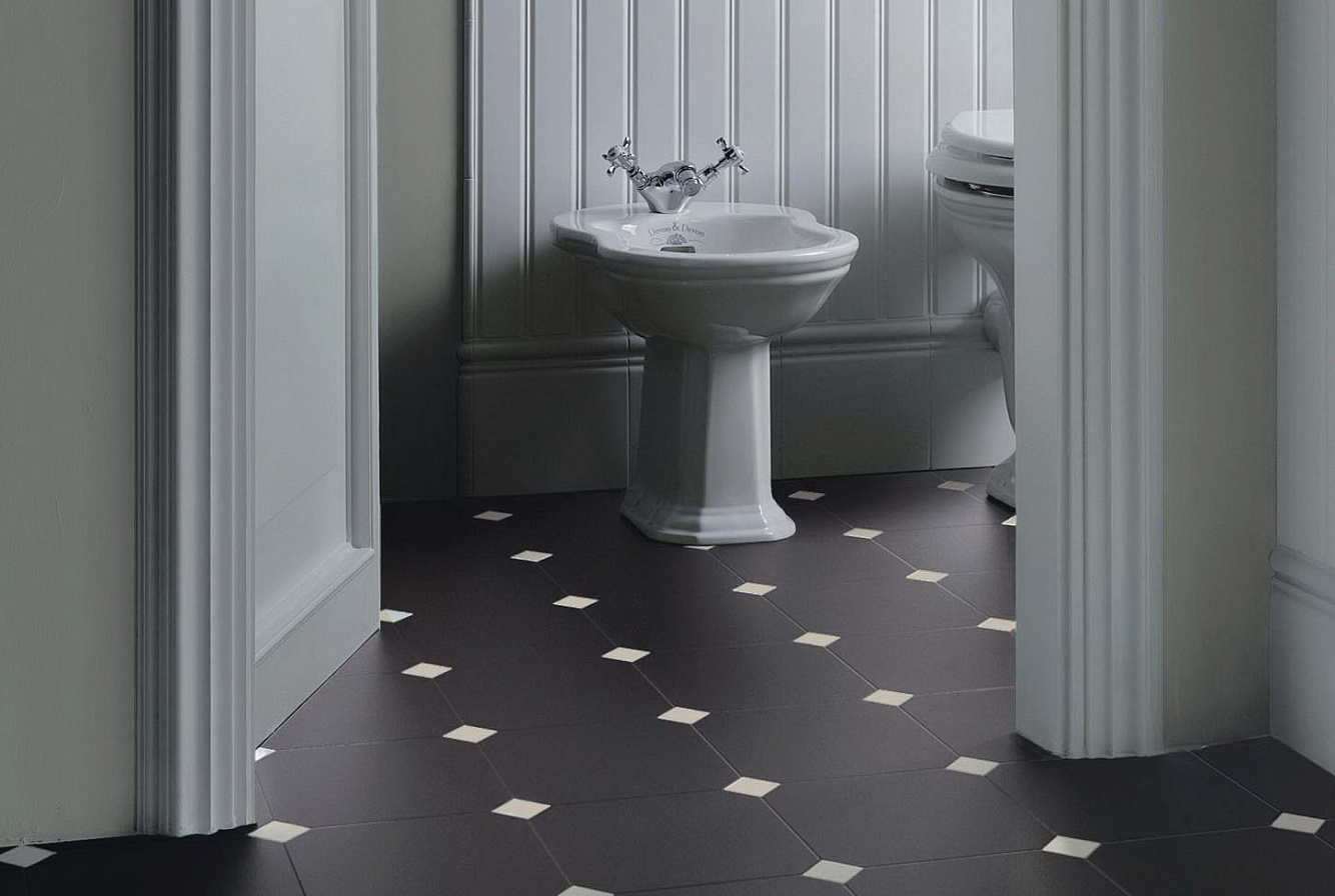 Напольная плитка (керамогранит) CERAMICHE GRAZIA RETRO OTTAGONA COAL / TOZZETTO MOON